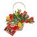 Spring fragrancy. Colorful and exciting basket of tulips along with the box of finest chocolates.